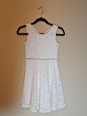 Speechless Girl's Formal White Dress